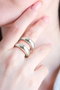 Heliophilia Silver Anillo de Plata con Circonita